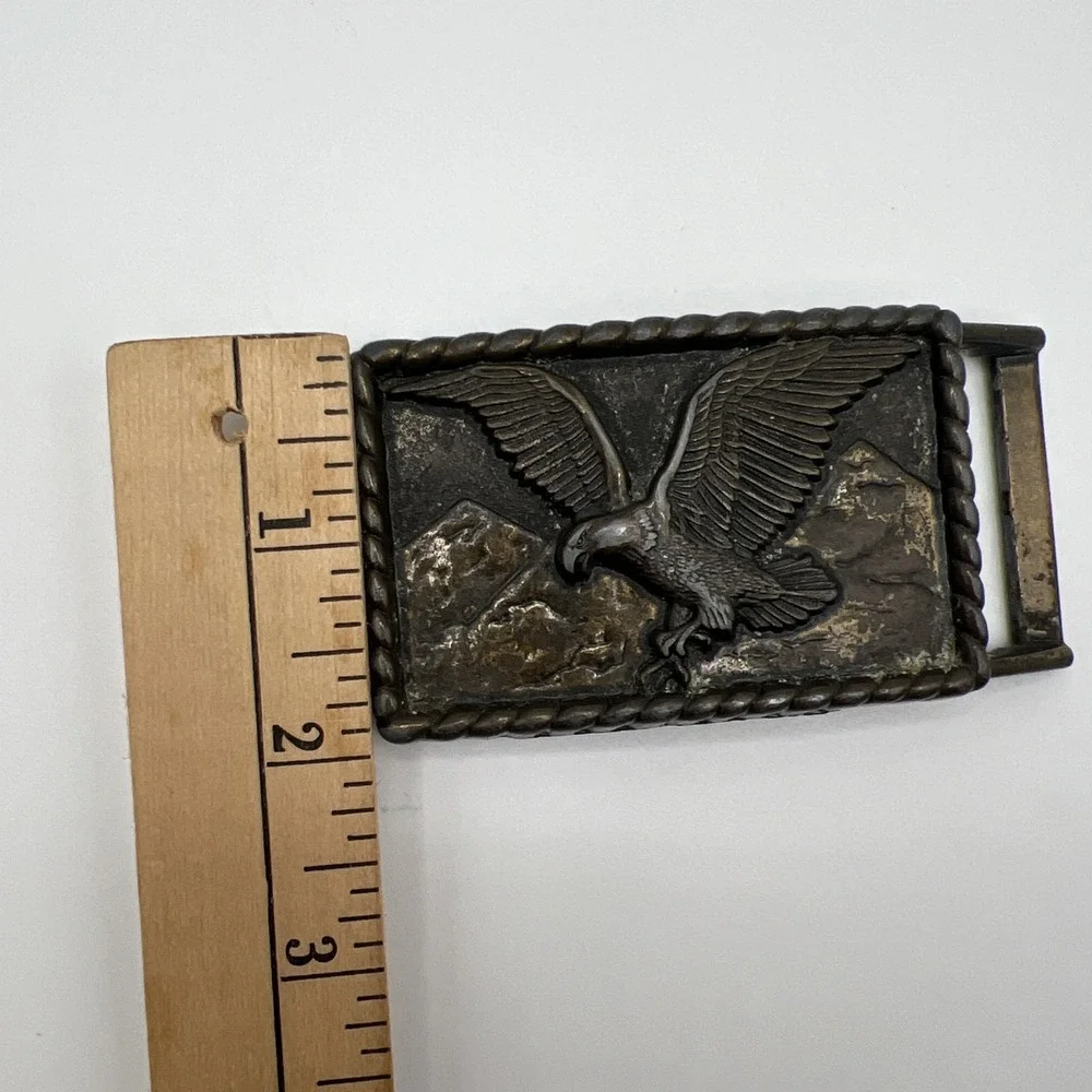 Vintage Levis‎ Flying Eagle Belt Buckle Approx 2 x 3 Rectangle